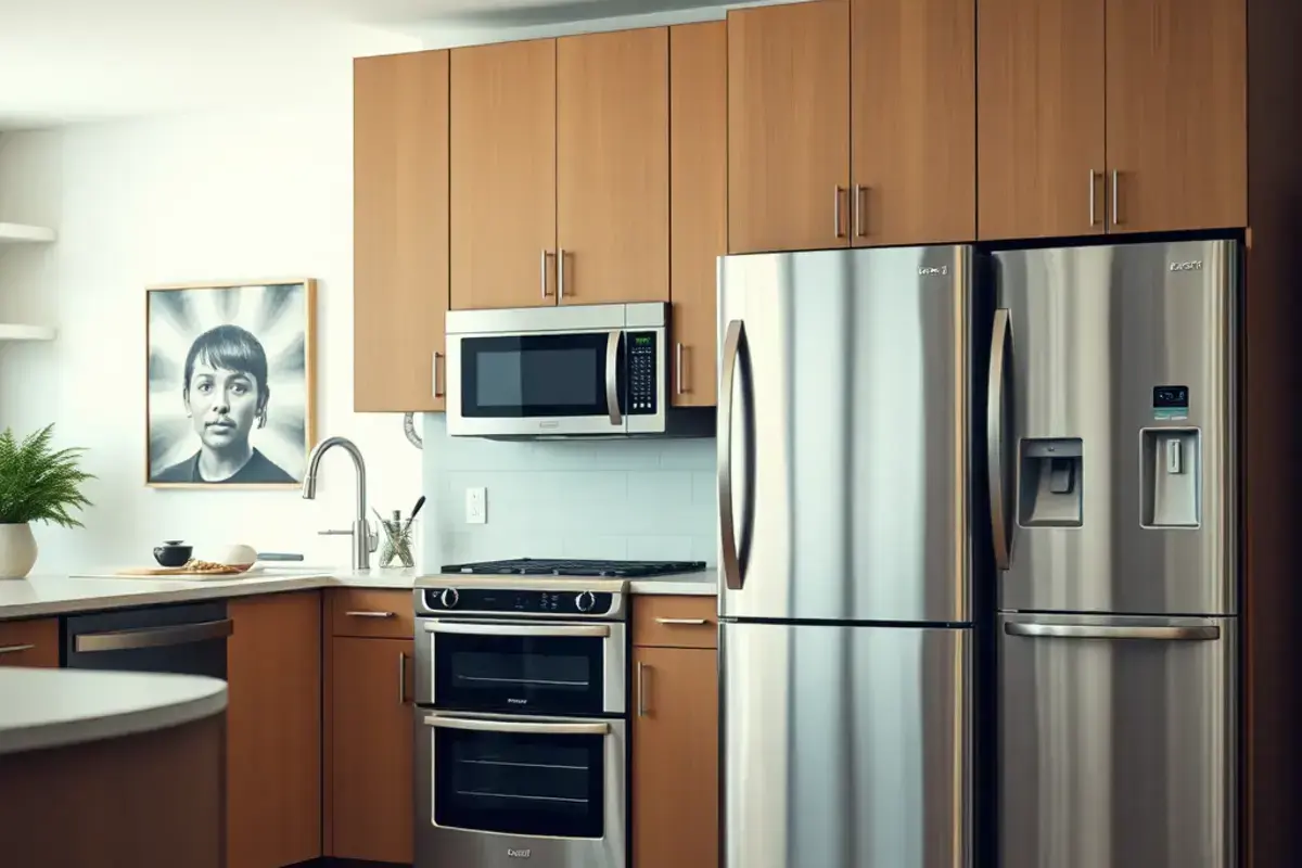 Modern kitchen with various appliances